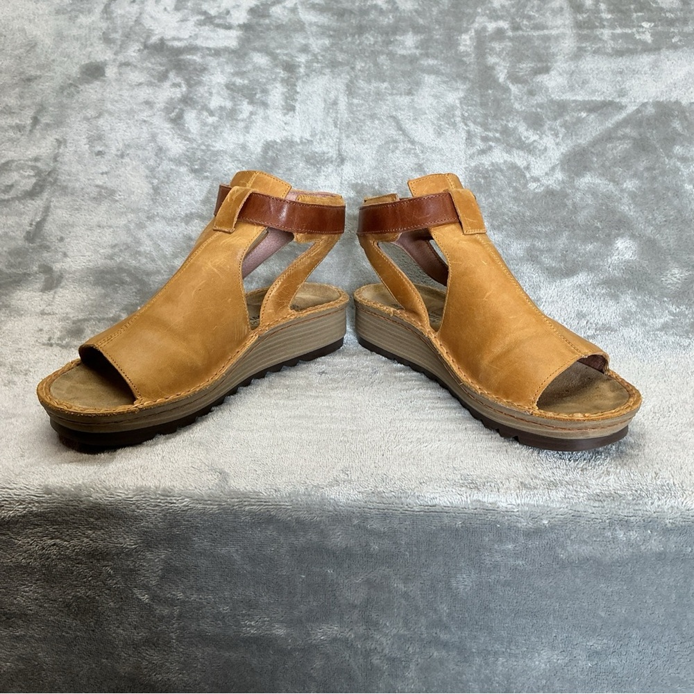 Naot Verbena Cutout Gladiator Sandals Womens 36 dune nubuck brown Boho - Picture 1 of 12
